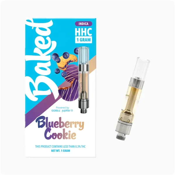Baked Cartuchos HHC 1g Blueberry Cookie Indica