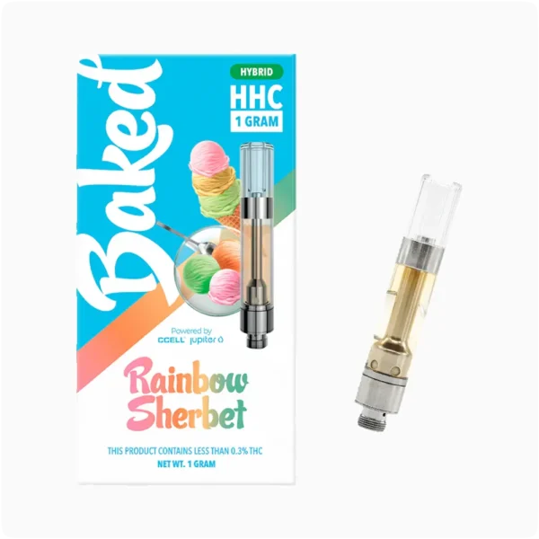 Baked Cartuchos HHC 1g Rainbow Sehrbert Hibrida