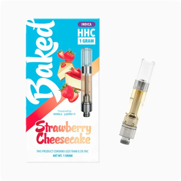 Baked Cartuchos HHC 1g Strawberry Cheesecake Indica