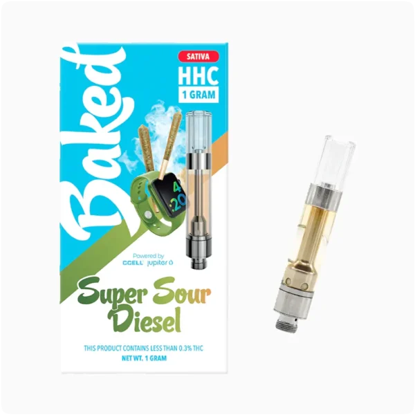 Baked Cartuchos HHC 1g Super Sour Diesel Sativa