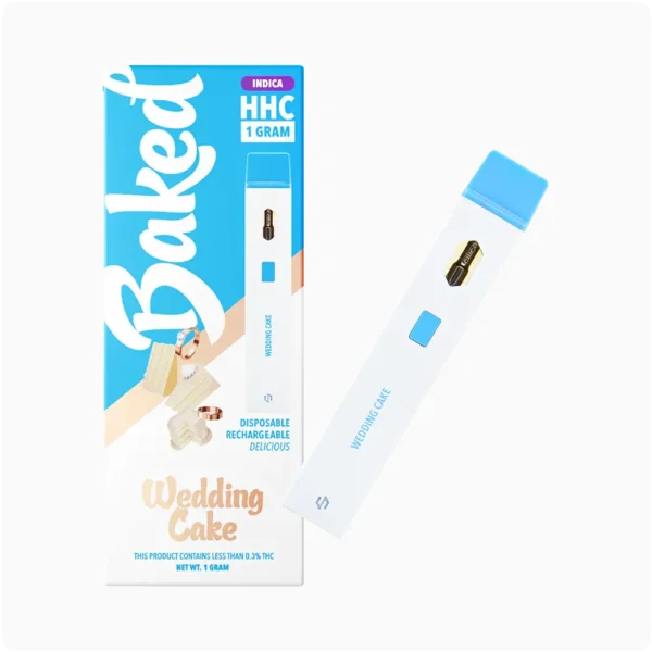 Baked Desechable HHC 1g Wedding Cake Indica