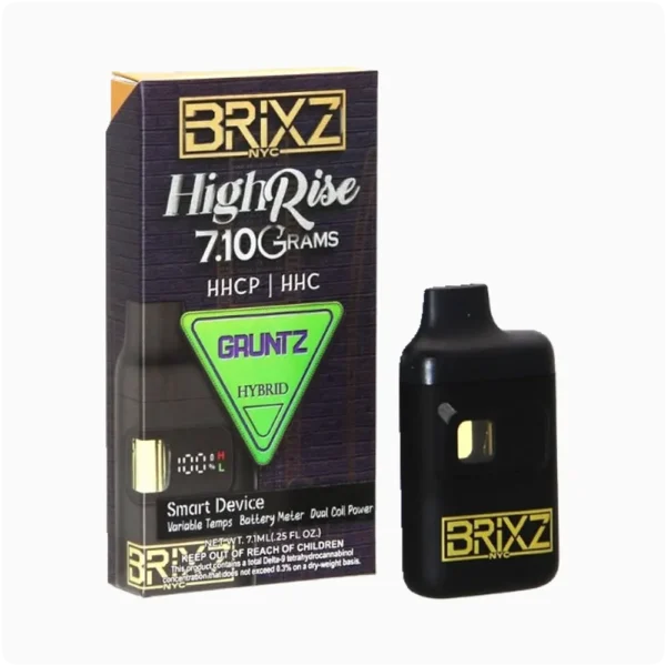 Brixz High Rise Desechable HHC 7.1g Gruntz Hibrida