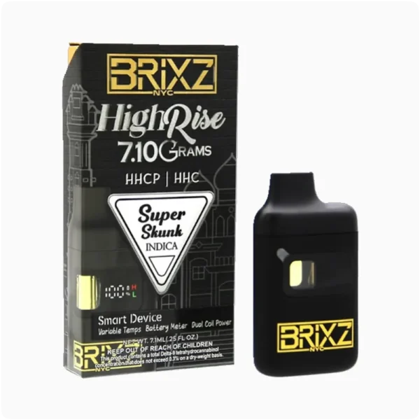 Brixz High Rise Desechable HHC 7.1g Super Skunk Indica
