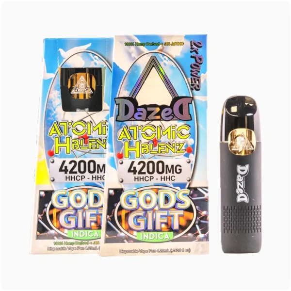 Dazed Atomic H Blenz Desechable 4.2g HHC Gods Gift Indica